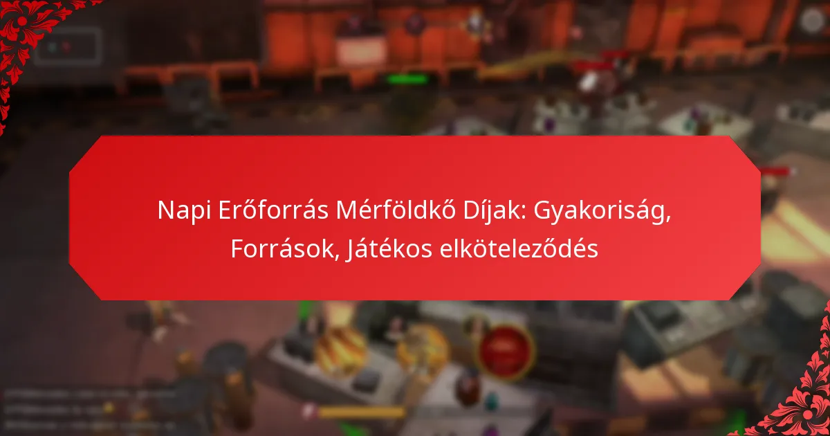 Napi Erőforrás Mérföldkő Díjak: Gyakoriság, Források, Játékos elköteleződés